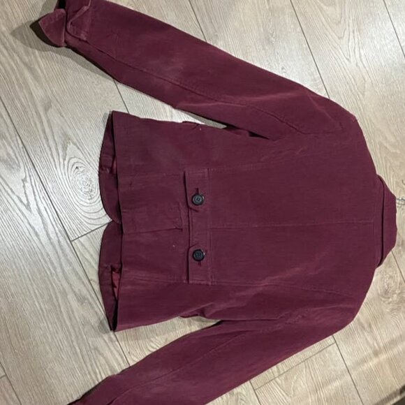Vintage Burgundy Blazer – Velvet-Style – Unique & Elegant - Picture 2 of 3